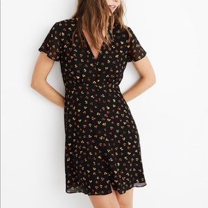 Madewell Silk Button-Front Swing dress size 6